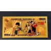 Image 3 : Pure 24k .999 Gold Foil NIPPON GINKO "Captain Tsubasa" Note - Mint Condition - NEW SERIES - Note 4/5