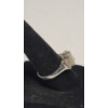 Image 3 : Emerald-Cut Diamond Platinum Engagement Ring - Size 6.5 - Weight: 8.0g