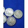 Image 10 : x9 Assorted Years 90% Silver Walking Liberty Half Dollars FV: $4.50