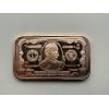 Image 1 : $1000 22nd & 24th President Grover Cleveland Commemorative 1 AVDP oz .999 Fine Copper Bar