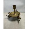 Image 1 : Vintage Middle Eastern Elaborate Brass Candle Holder 