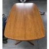 Image 3 :  Beautiful Solid Oak 59''x35''x29'' Dining Table, Like New Coleman Little Oscar Cooler, & Tote 