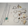 Image 1 : Assorted Lot Of Costume Jewelry Including Necklaces, Pendants, Pins & More
