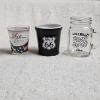 Image 1 : 3 Shot Lot - 3 State of Ohio and Route 66 Themed Shot Glasses
