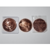 Image 5 : x3 - 1 AVDP Ounce Copper Rounds: Trump Wall, Indian Head/Buffalo, & 2nd Amendment - 3 oz Fine Copper