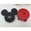 Image 4 : Mickey Plush - Mickey Figurine - 2 Mickey Mouse Clocks - Unknown Working Condition - Corroded Batter