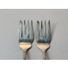 Image 2 : x2 Steiff "Rose" Pattern Sterling Silver Meat Forks TW: ~67g - See Description