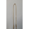 Image 3 : 14K Yellow Gold V-Line 16" Braided Herringbone Necklace - Weight: 3.9g