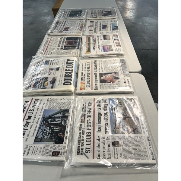 Lot of 11 Vintage Newspapers