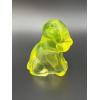 Image 8 : Degenhart Dogs - Yellow/Sunshine color - Uranium Glass with Beautiful Glow - Adorable Dog Figurine -