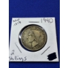 Image 1 : 1940 Great Britian 2 Shillings, Florin Coin ASW .1818 Troy oz Silver
