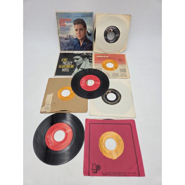Nine Excellent Condition Elvis Presley 45 Records