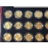 Image 2 : 1999-2008 Gold-Plated State Quarters Set in Nice Display Box - FV: $12.50