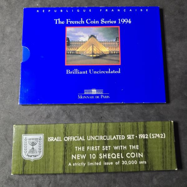 1994 French Coin Series & 1982 Israel Official Uncirculated Set