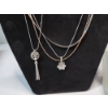 Image 2 : Lot of Sterling Silver Necklaces and Bracelet - Assorted Styles - Total Weight: 14.8g