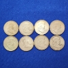 Image 1 : x8 Assorted Years United States Franklin 90% Silver Half Dollars - FV: $4.00