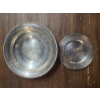 Image 1 : Sterling Silver Plate and Bowl - 269.7g TW