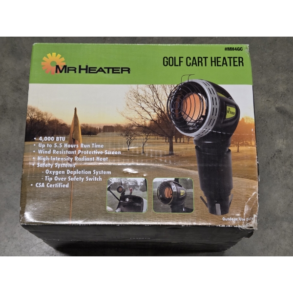 New In Box! Mr. Heater 4000 BTU Golf Cart Heater 
