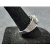 Image 4 : BEAUTIFUL & STUNNING Sterling Silver Opal Ring ~ Size 7 ~ Weighing 3.7 Grams ~ DON'T MISS THIS!