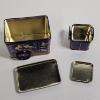 Image 8 : Lot of Three Vintage Items ft. Wooden Recipe Box, Art Deco Beehive Shaker, and Hershey's Kisses Tin