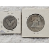 Image 2 : Two 90% Silver US Treasury Coins - Franklin Half Dollar and Standing Liberty Quarter - AFV $.75