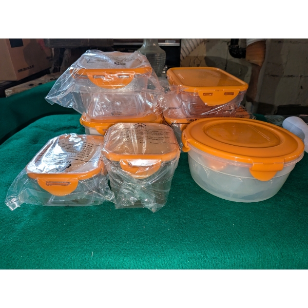 New 12 Piece Lid Lock & Storage Set