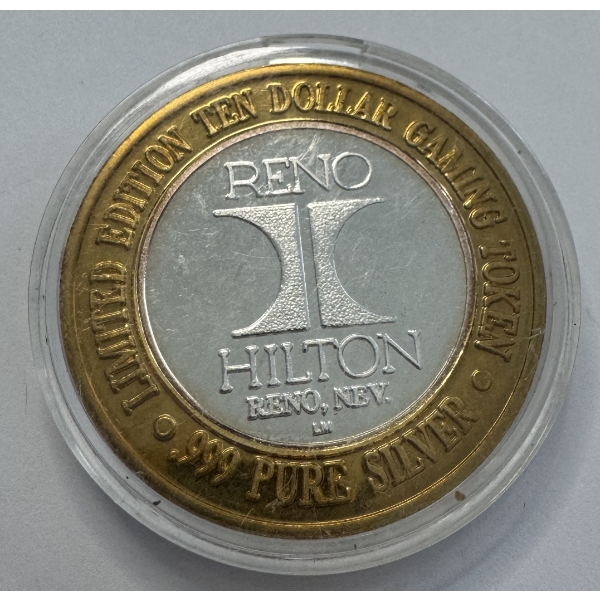 "Silver Strike" 0.6 Troy Oz .999 Fine Silver Limited Edition Gaming Token from the  Contains approxi