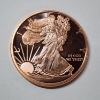 Image 1 : Walking Liberty Design 1 AVDP oz .999 Fine Copper Round 