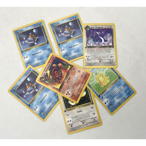 Lot of Vintage '90's Pokemon Cards Featuring 7 1St Edition Cards!!