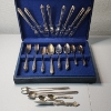 Image 1 : Nice Silverplated Flatware Set - 38 Pieces - Mainly WM Rogers & Son - Total Weight: 3.24 lbs