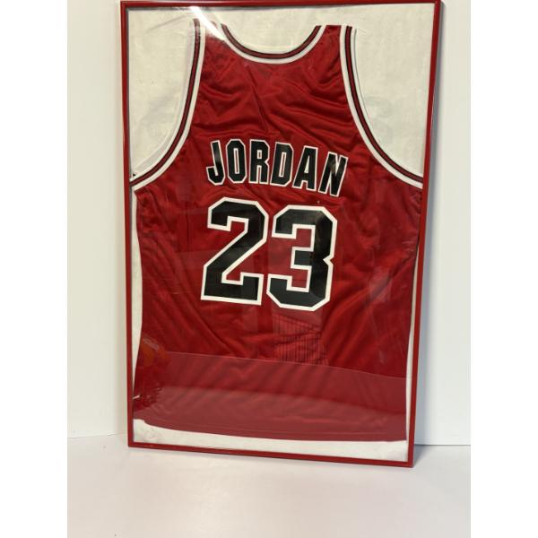 Micheal Jordan #23 Red Jersey in Large Photo Frame - 35 x 23 inches