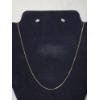 Image 1 : 14K Gold Chain 22" Necklace And Stud Earrings Total Weight: 4.0g