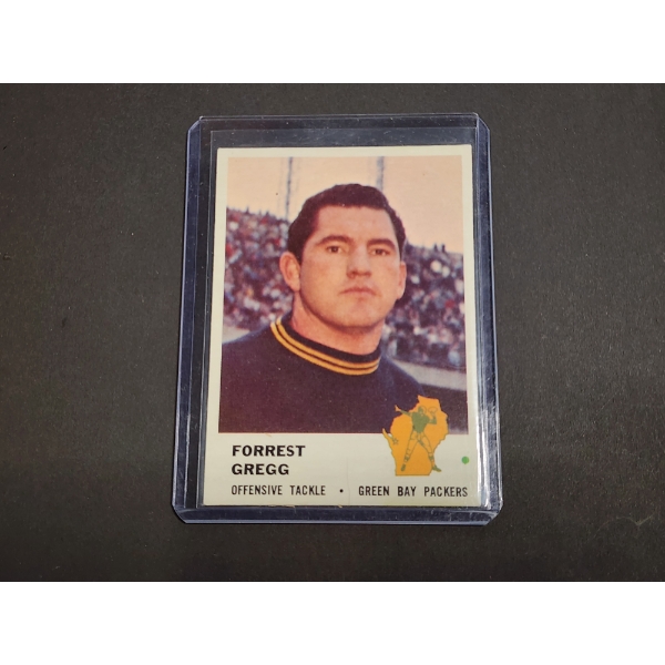 1961 Fleer Forrest Gregg Green Bay Packers Football Card #94 - In Protective Card Holder