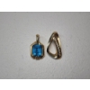 Image 1 : 2 - Gorgeous 14K Yellow Gold Pendants One with Large Blue Gemstone, One with Diamonds - TW: 11.0g