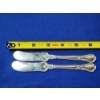 Image 3 : x2 Gorham Chantilly Sterling Silver Flat Handle Knives Weight: ~52g