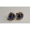 Image 4 : Pair Of Linde Star Stud Earrings With 14K Gold Posts - Weight: 2.9g