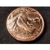 Image 2 : Tyrannosaurus Rex Dinosaur 1 Oz .999 Fine Copper Round 