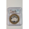 Image 1 : ICG MS69 Whiskey Pete's Casino Limited Edition $10 Bi-metallic Gaming Token .999 Fine Silver Center 