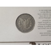 Image 5 : Two U.S. Silver Morgan Dollars in Display Cards & Protective Binder Page - 1884 & 1889