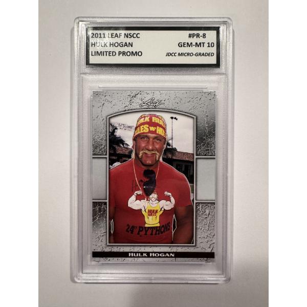 Super Rare 2011 Hulk Hogan Leaf Limited Promo Wrestling Card - Gem Mint 10 - Exceptional Card