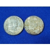 Image 1 : x2 90% Silver Franklin Half Dollars: 1963 - FV: $1.00