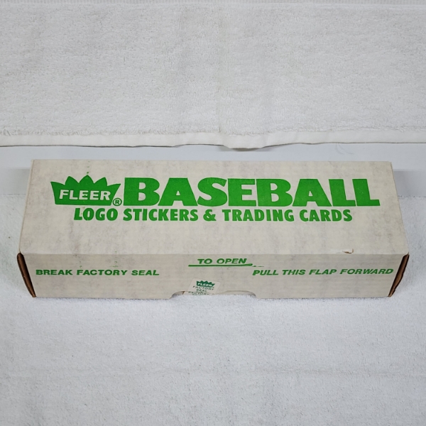 Fleer Baseball Logo Stickers & Trading Cards Factory Sealed Box