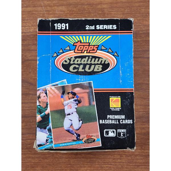 1991 Topps Stadium Club Baseball Trading Card - 2nd Series - Sealed Wax Box - 36 Sealed Packs