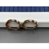 Image 2 : Gorgeous Sterling Earrings with Dark Blue and Clear Intricate Details - 4.9 Grams