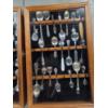 Image 3 : Two Excellent Condition Glass & Wood Display Cases And Vintage Spoon Collection -No Shipping 