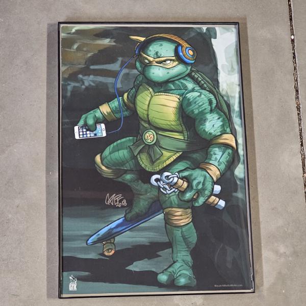 Teenage Mutant Ninja Turtles Michelangelo Framed Art Print (18x12")