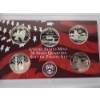 Image 2 : 2001 United States Mint Silver Proof Set: 90% Silver Quarters, Half Dollar, & Dime