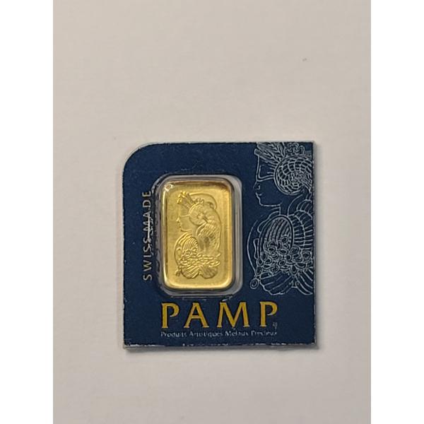 1-Gram PAMP Suisse .9999 Gold Bar Sealed In Official CertiPAMP Assay Card