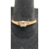 Image 2 : 14K Yellow Gold Engagement Ring With Diamond - Size 9 - Weight: 1.7g