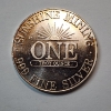 Image 2 : 1982 Sunshine Minting One Troy Ounce .999 Fine Silver Round